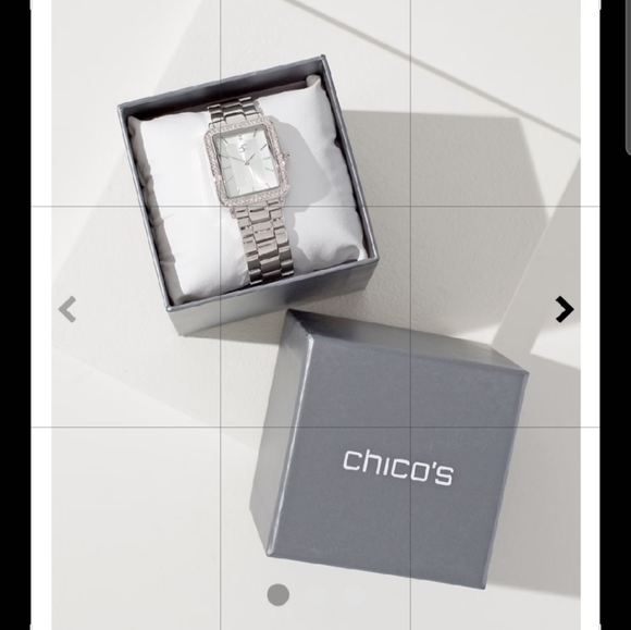 ๐Beautiful CHICO'S silver tone LADY'S brand new WATCH - Picture 2 of 5